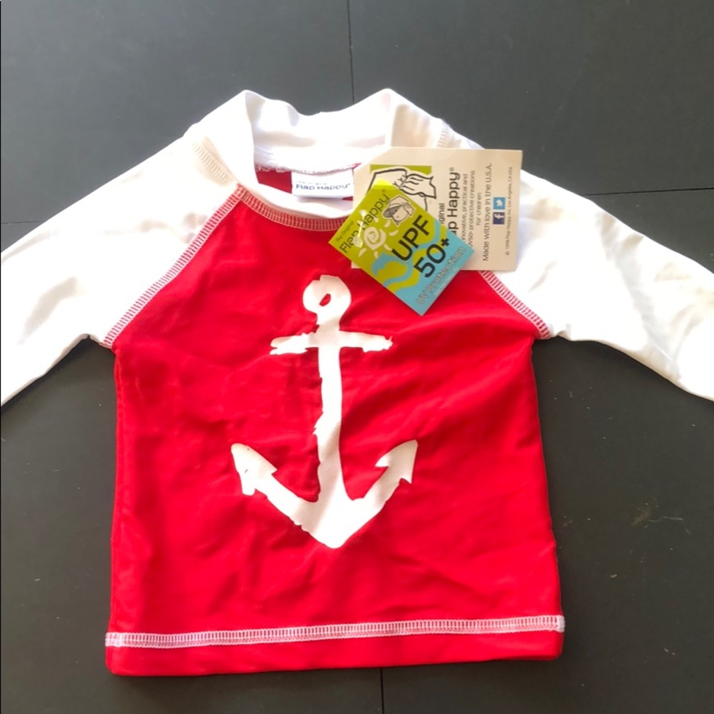 Flap Happy Baby UPF50+Graphic Rash Guard NWT